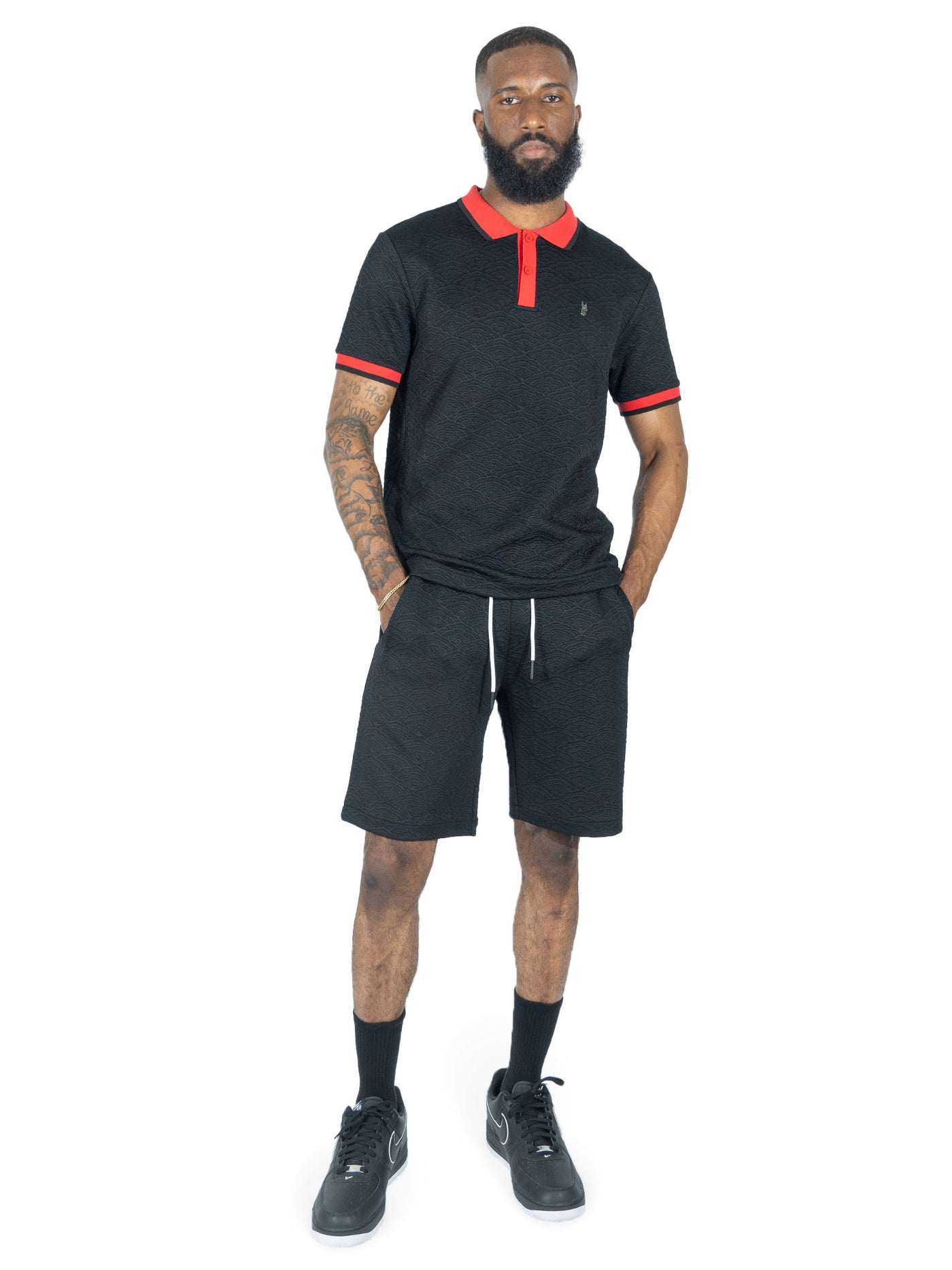 M384 Bellagio Knit Polo - Black