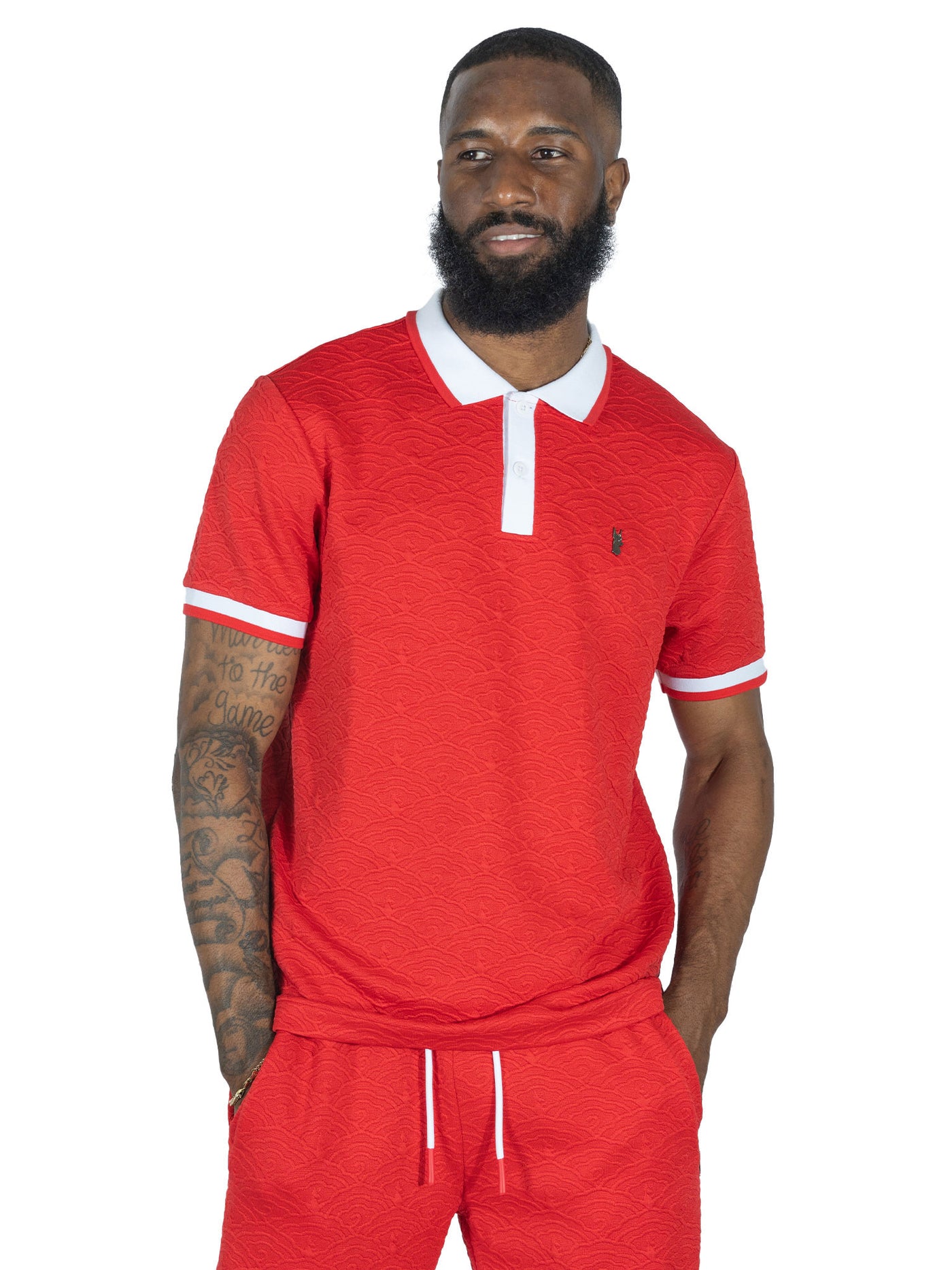 M384 Bellagio Knit Polo - Red