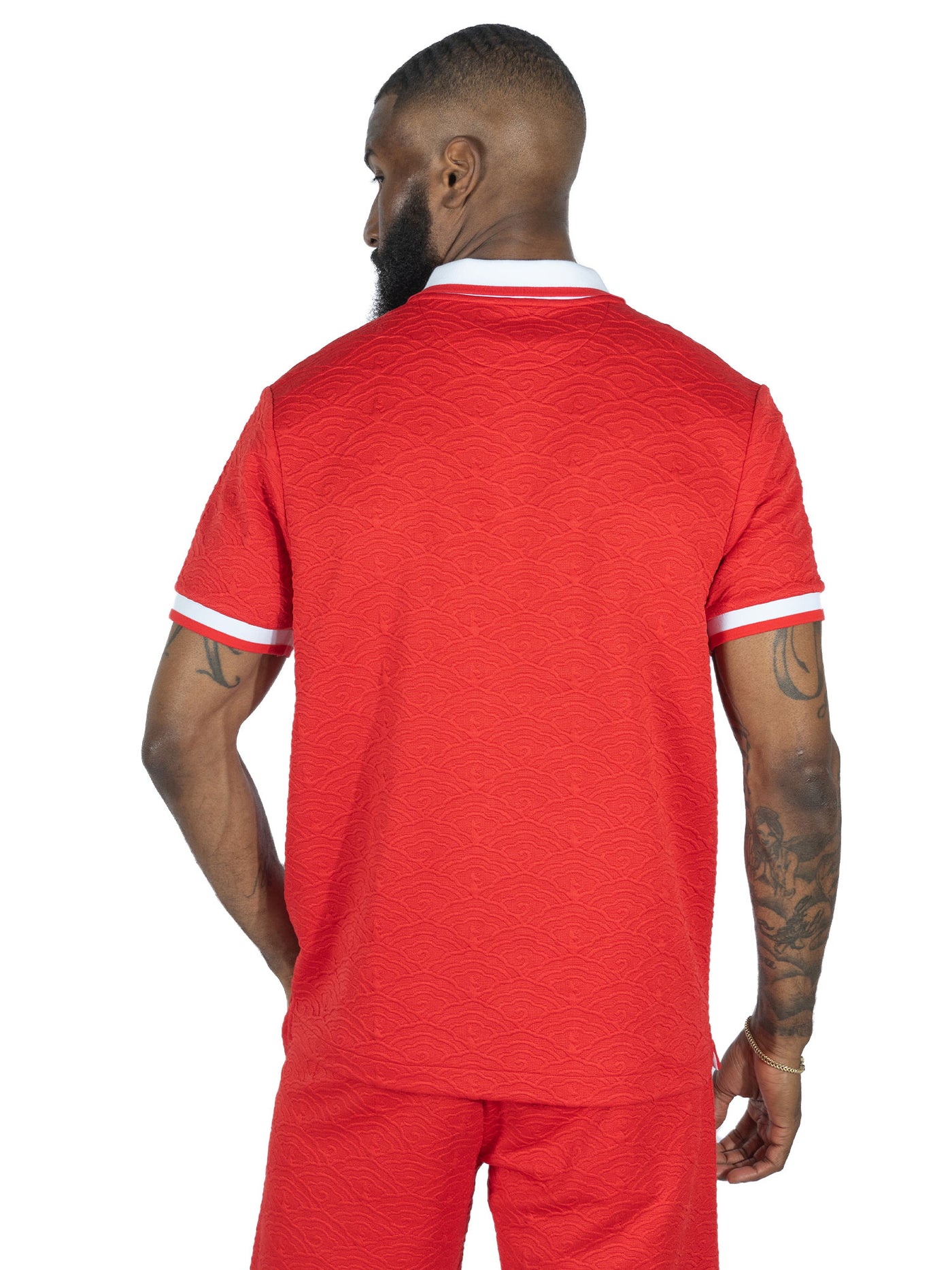 M384 Bellagio Knit Polo - Red