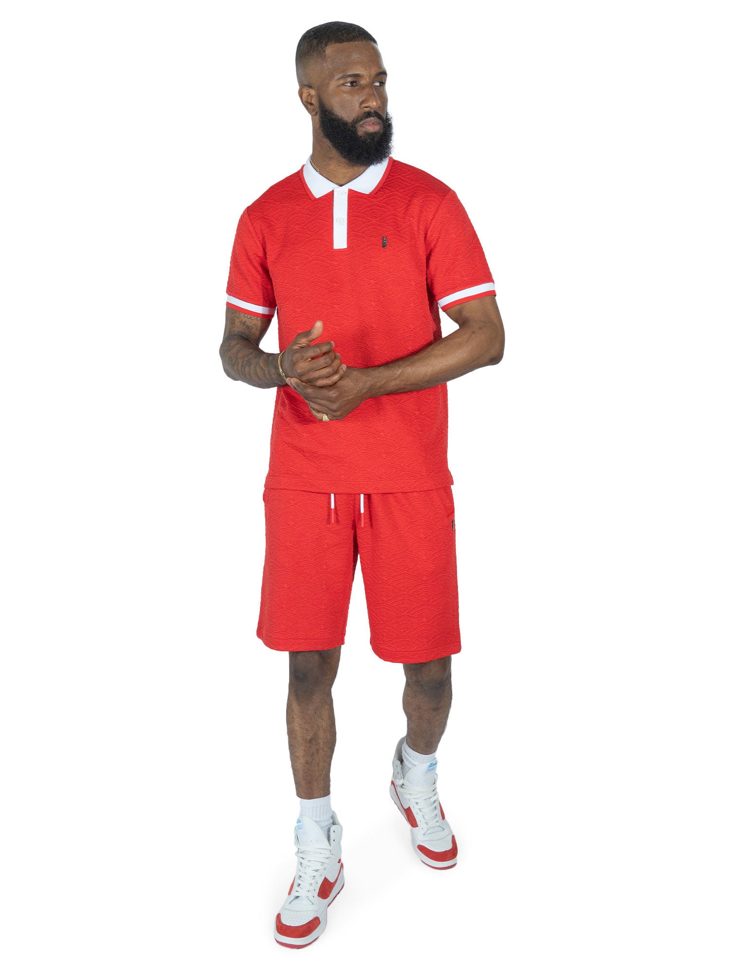 M384 Bellagio Knit Polo - Red