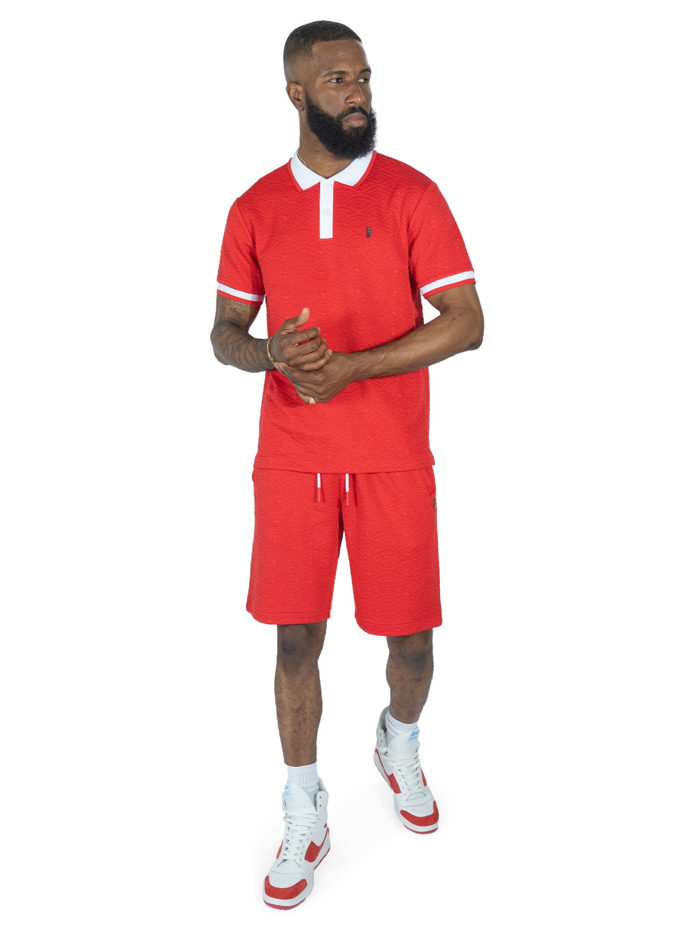 M384 Bellagio Knit Polo - Red