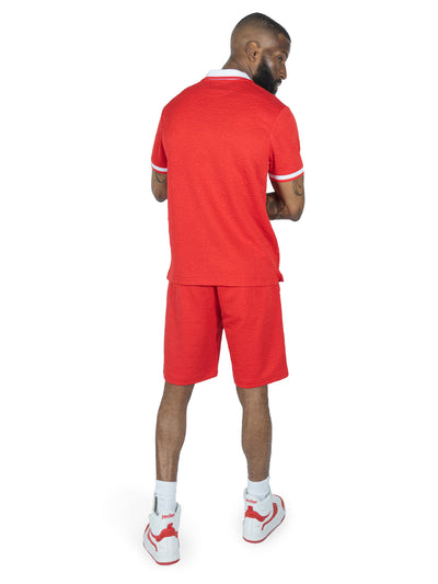 M384 Bellagio Knit Polo - Red