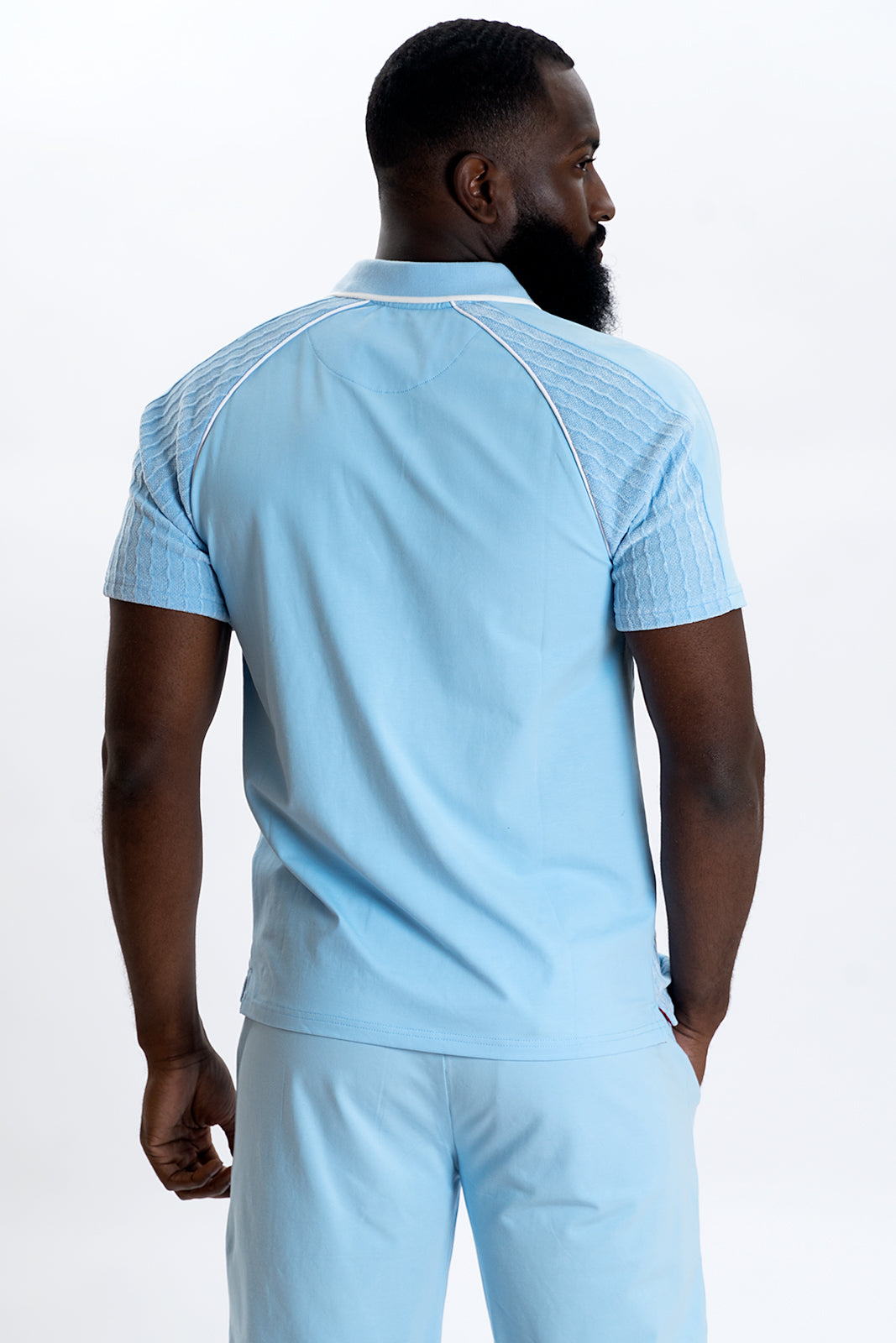 M394 Makobi Daniali Polo Shirt- Blue