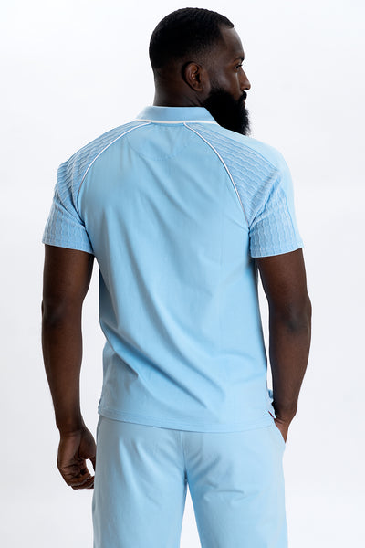 M394 Makobi Daniali Polo Shirt- Blue