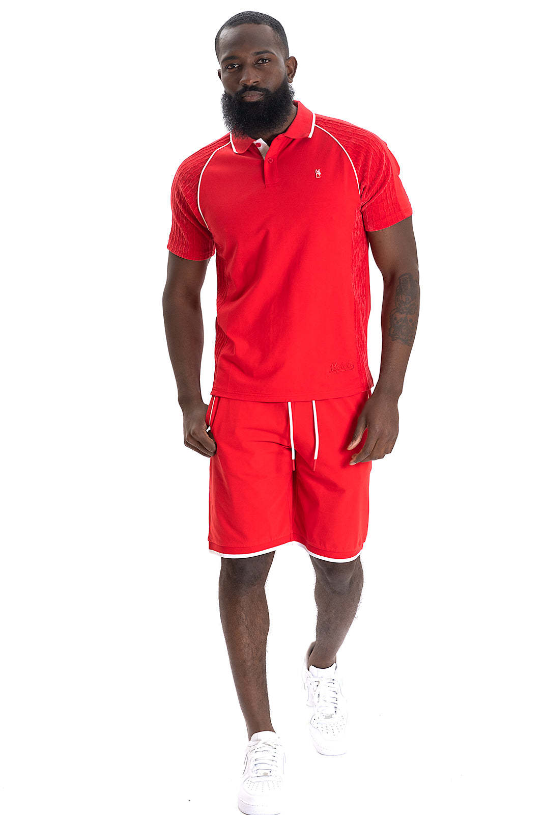 M394 Makobi Daniali Polo Shirt- Red