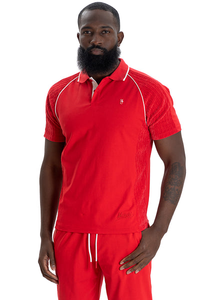 M394 Makobi Daniali Polo Shirt- Red