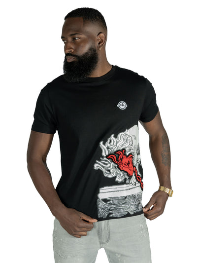 M396 Verona Lion Tee - Black