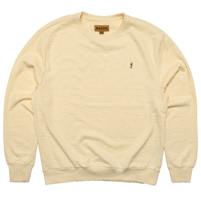 M4232 Bianchi Jacquard Crewneck Sweatshirt - Natural