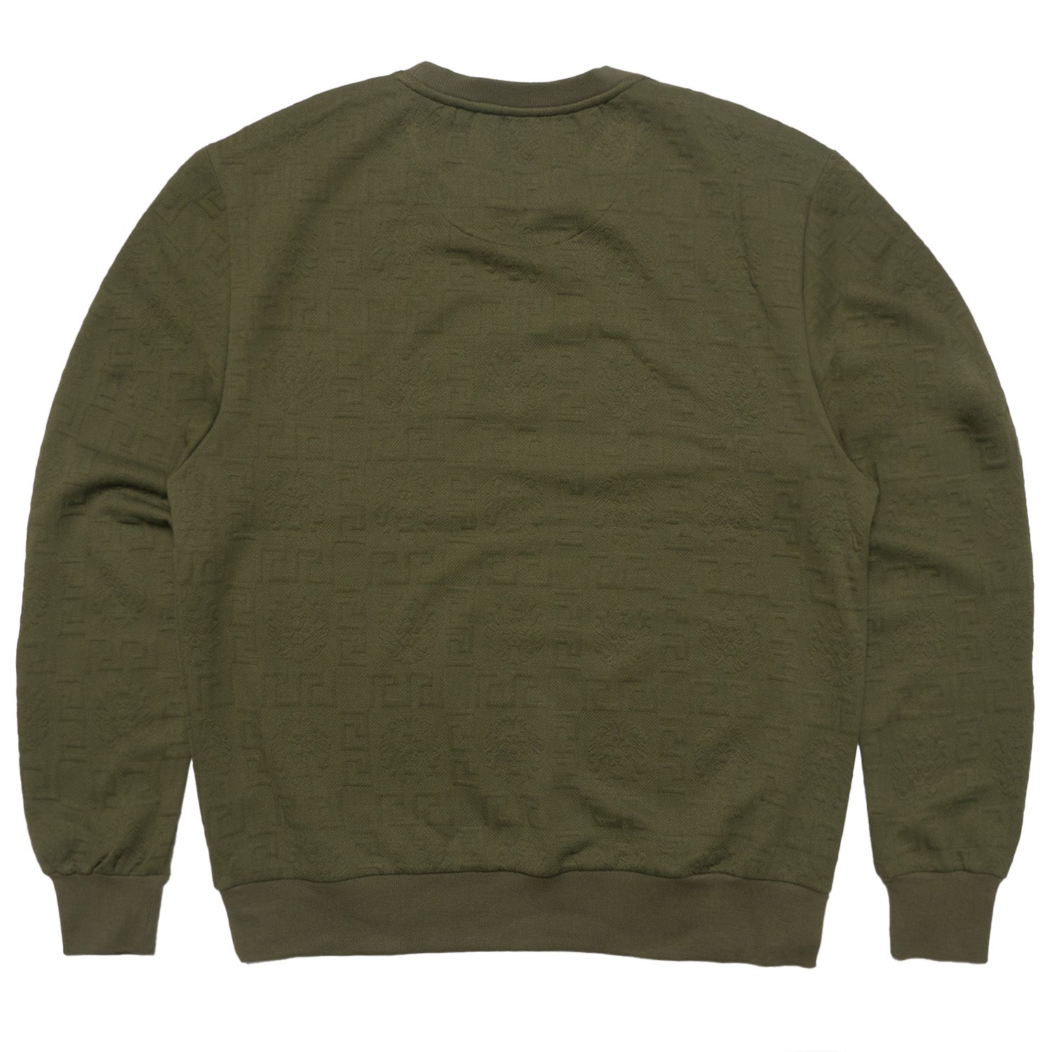 M4232 Bianchi Jacquard Crewneck Sweatshirt - Olive