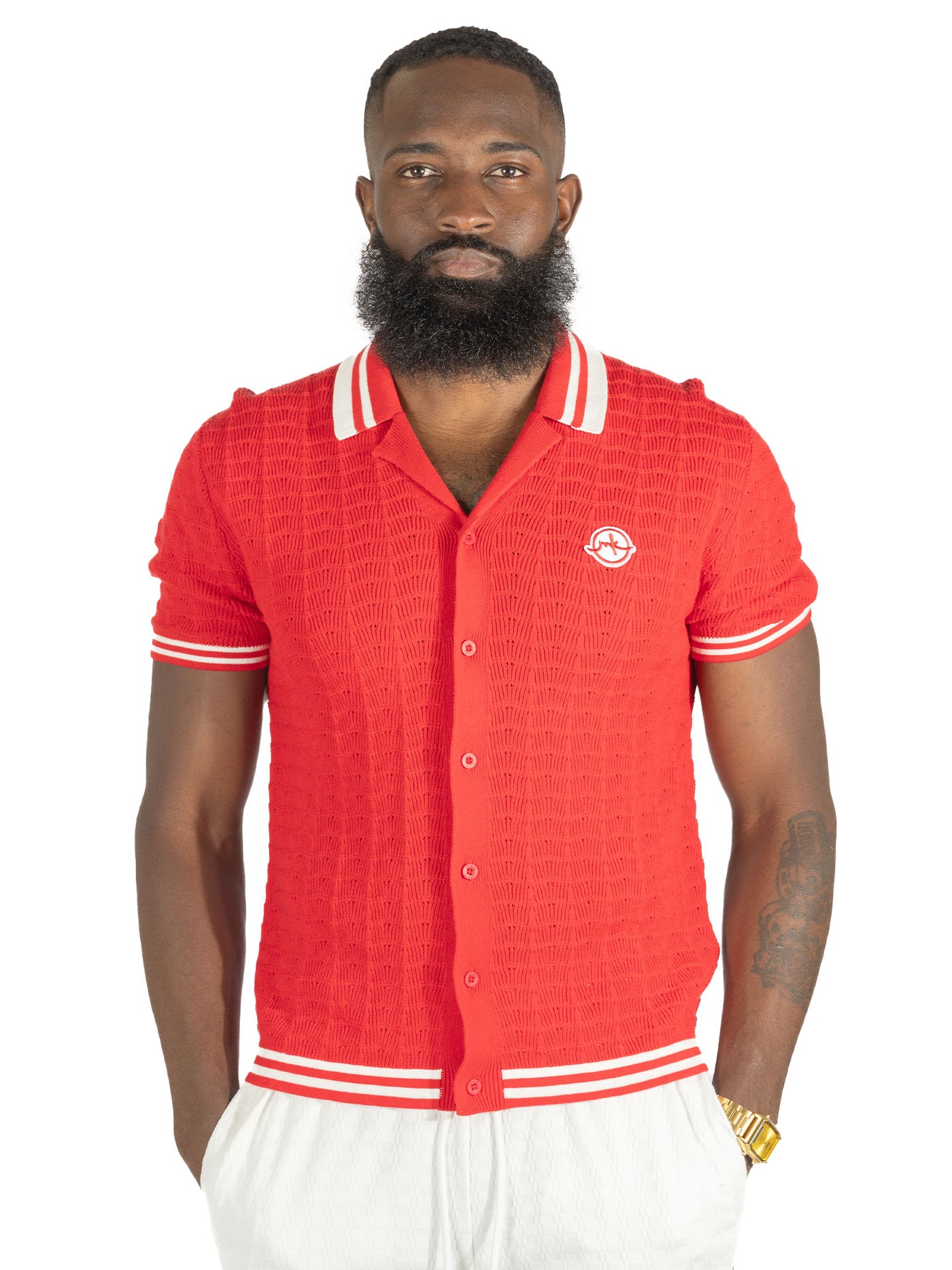 M423 Pescara Knit Shirt - Red