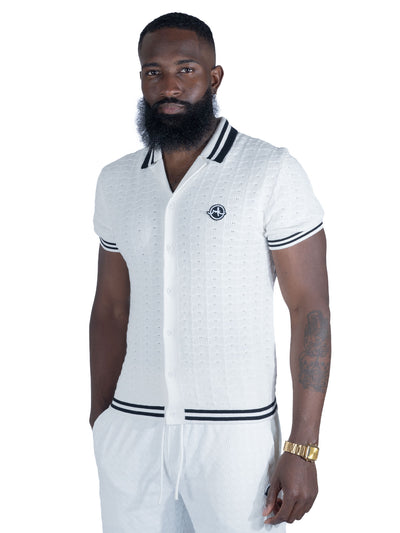 M423 Pescara Knit Shirt - White