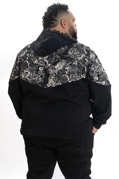 M4296 Veroma Tapestry Hoodie - Black