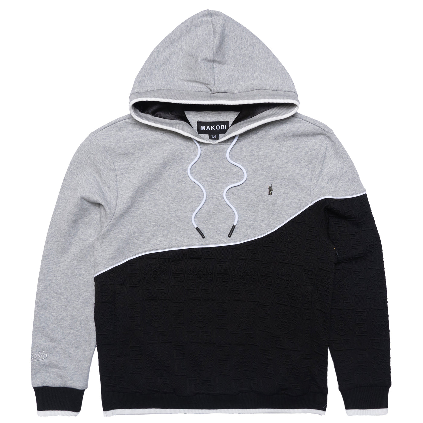 M4332 Bianchi Jacquard Hoodie - Black