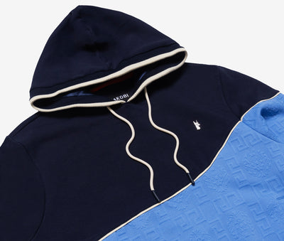 M4332 Bianchi Jacquard Hoodie - Navy