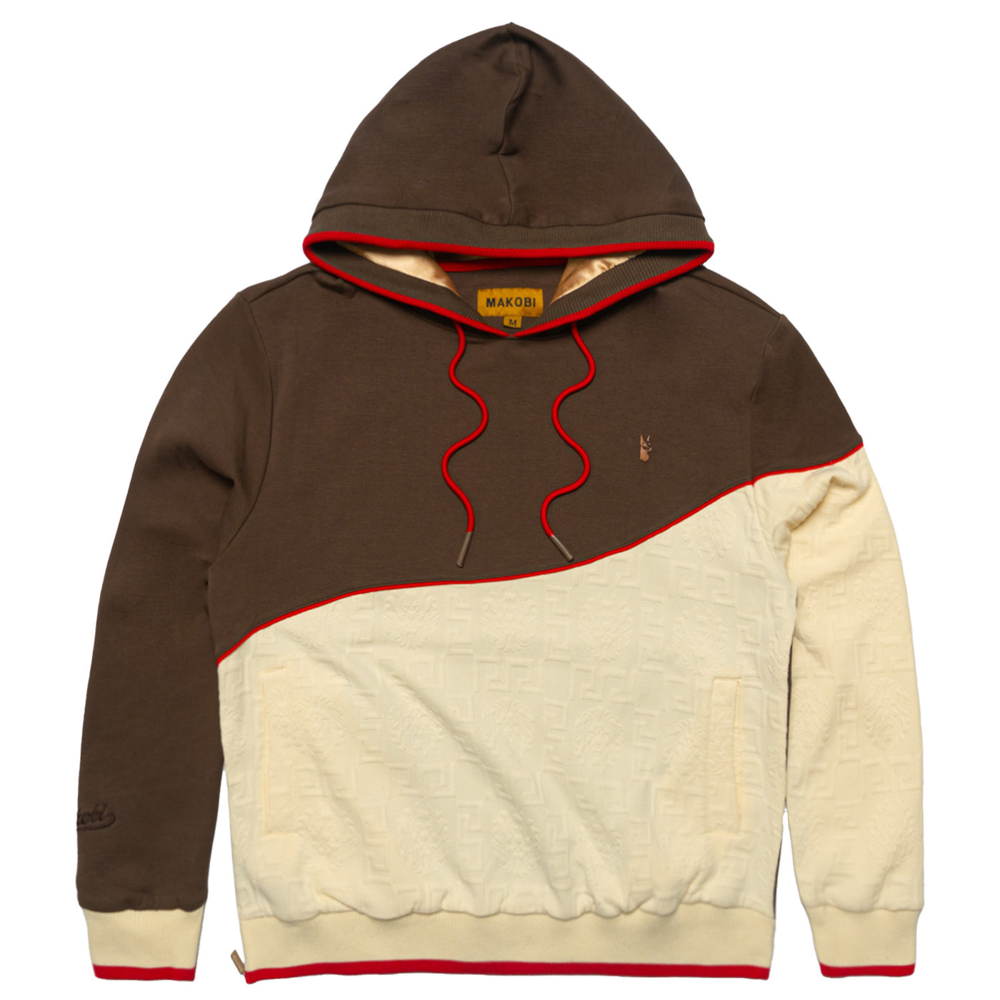 M4332 Bianchi Jacquard Hoodie - Brown