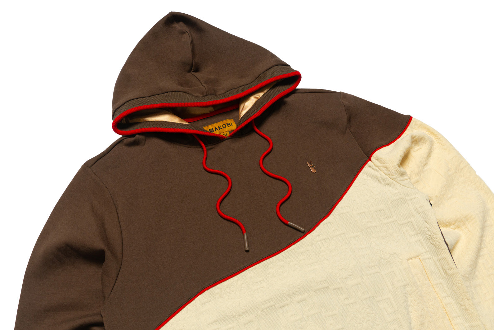 M4332 Bianchi Jacquard Hoodie - Brown