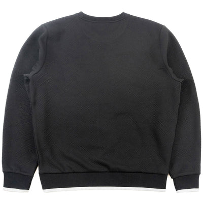 M4390 Beanchi Jacquard Crewneck - Black