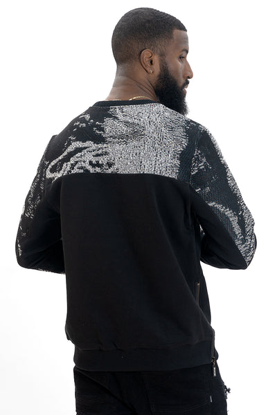 M4399 Bagnoli Tapestry Crewneck - Black