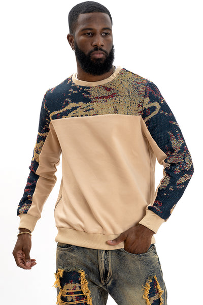 M4399 Bagnoli Tapestry Crewneck - Khaki