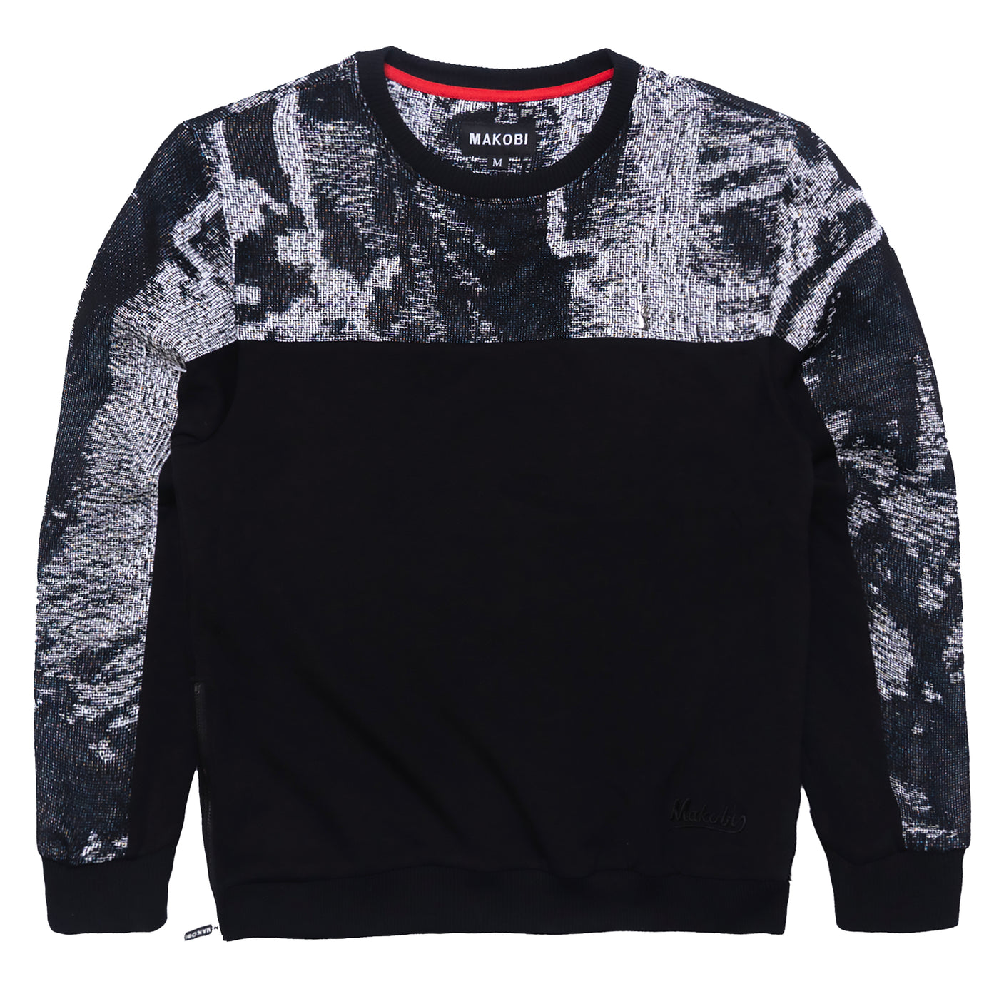 M4399 Bagnoli Tapestry Crewneck - Black