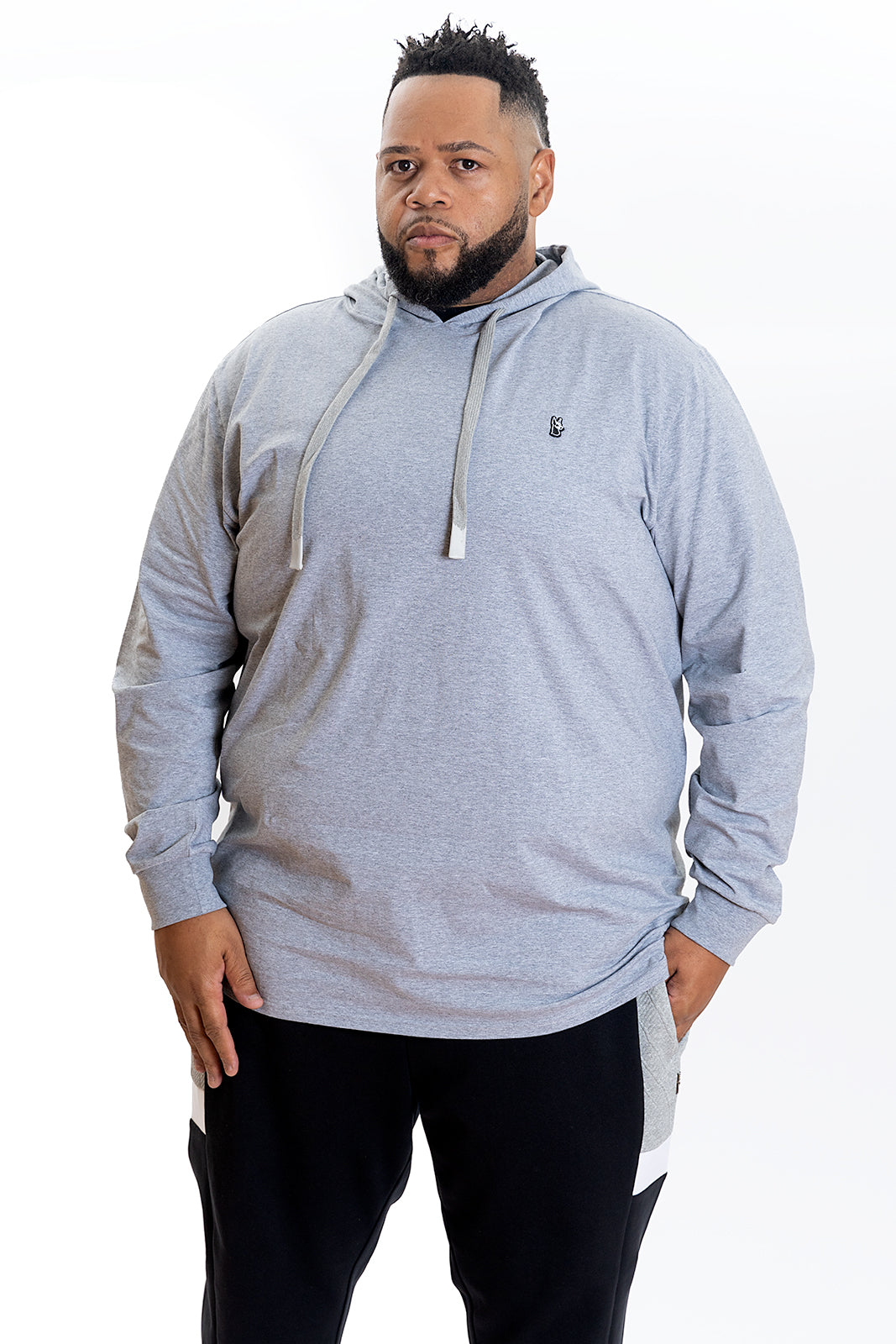 M4500 Luciano Jersey Hoodie - Gray