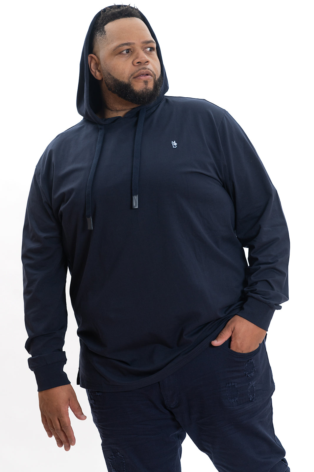 M4500 Luciano Jersey Hoodie - Navy