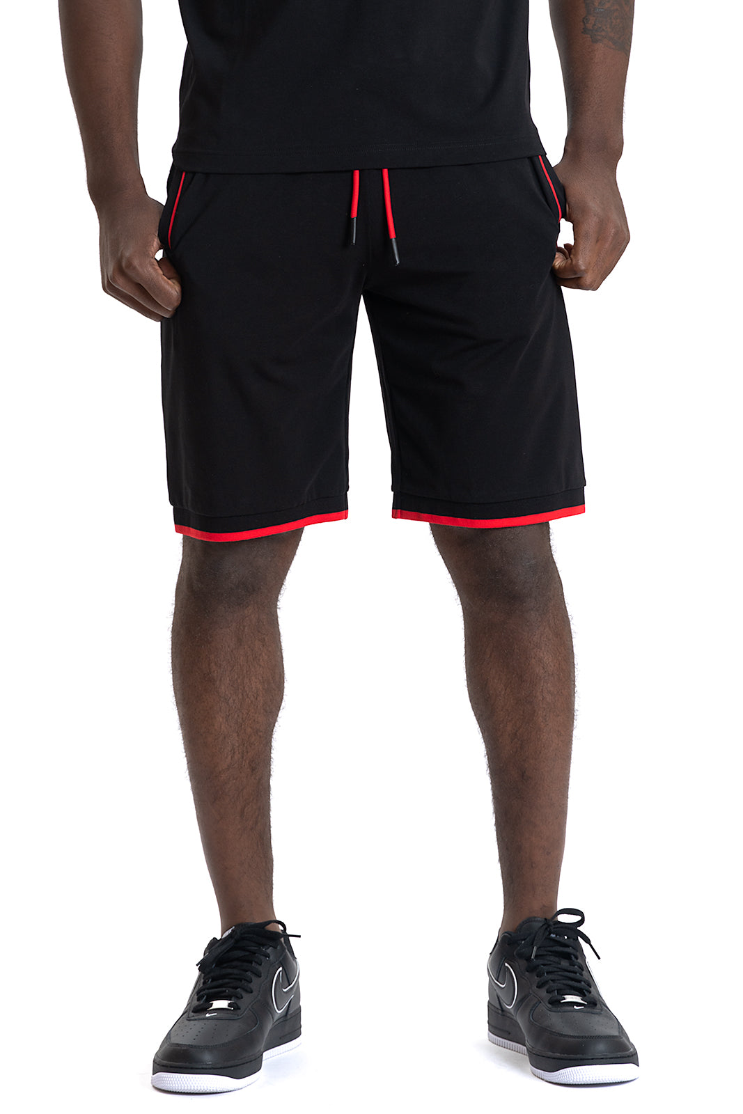 M601 Makobi Ricci Core Shorts - Black.Red