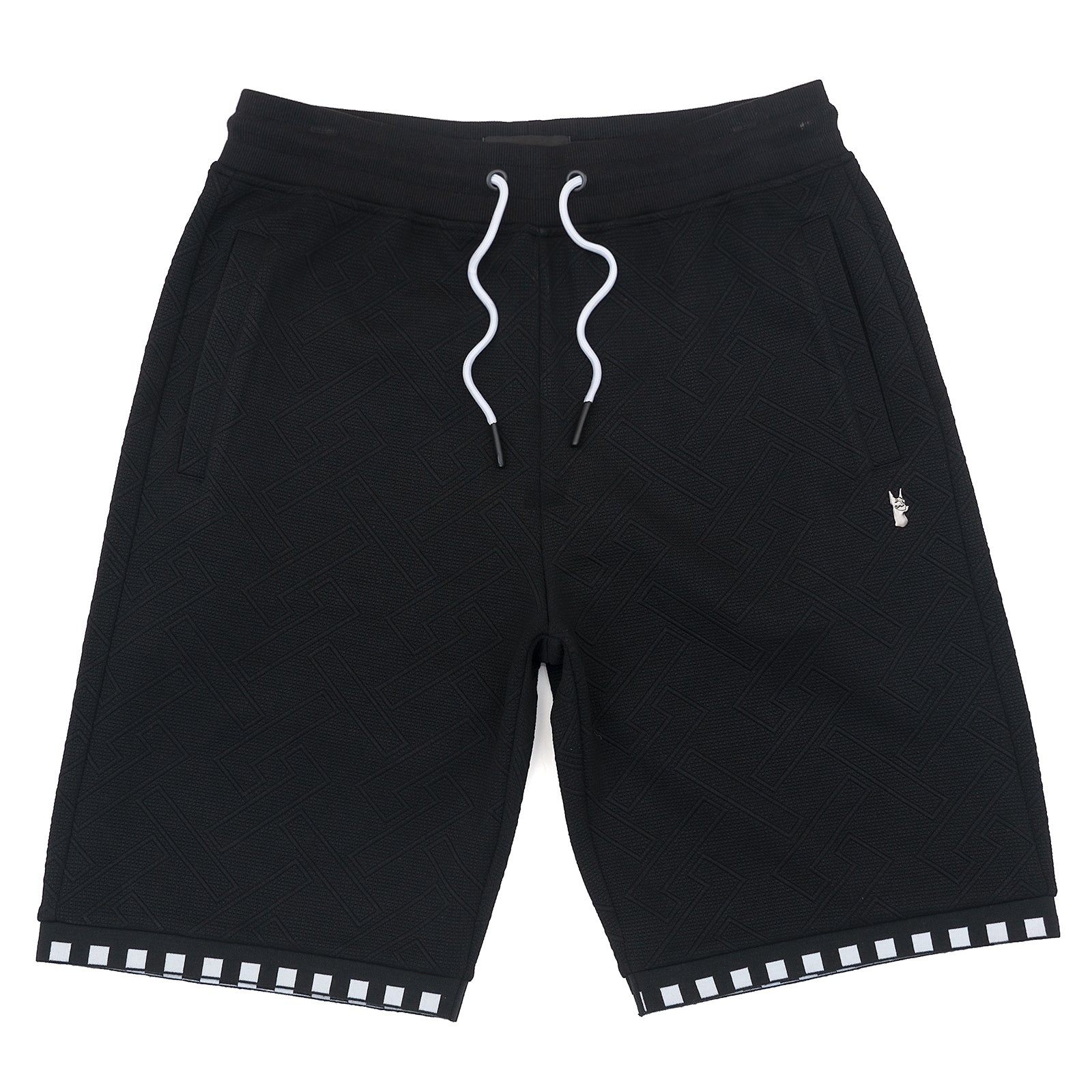 M963 Bianchi Jacquard Shorts - Black