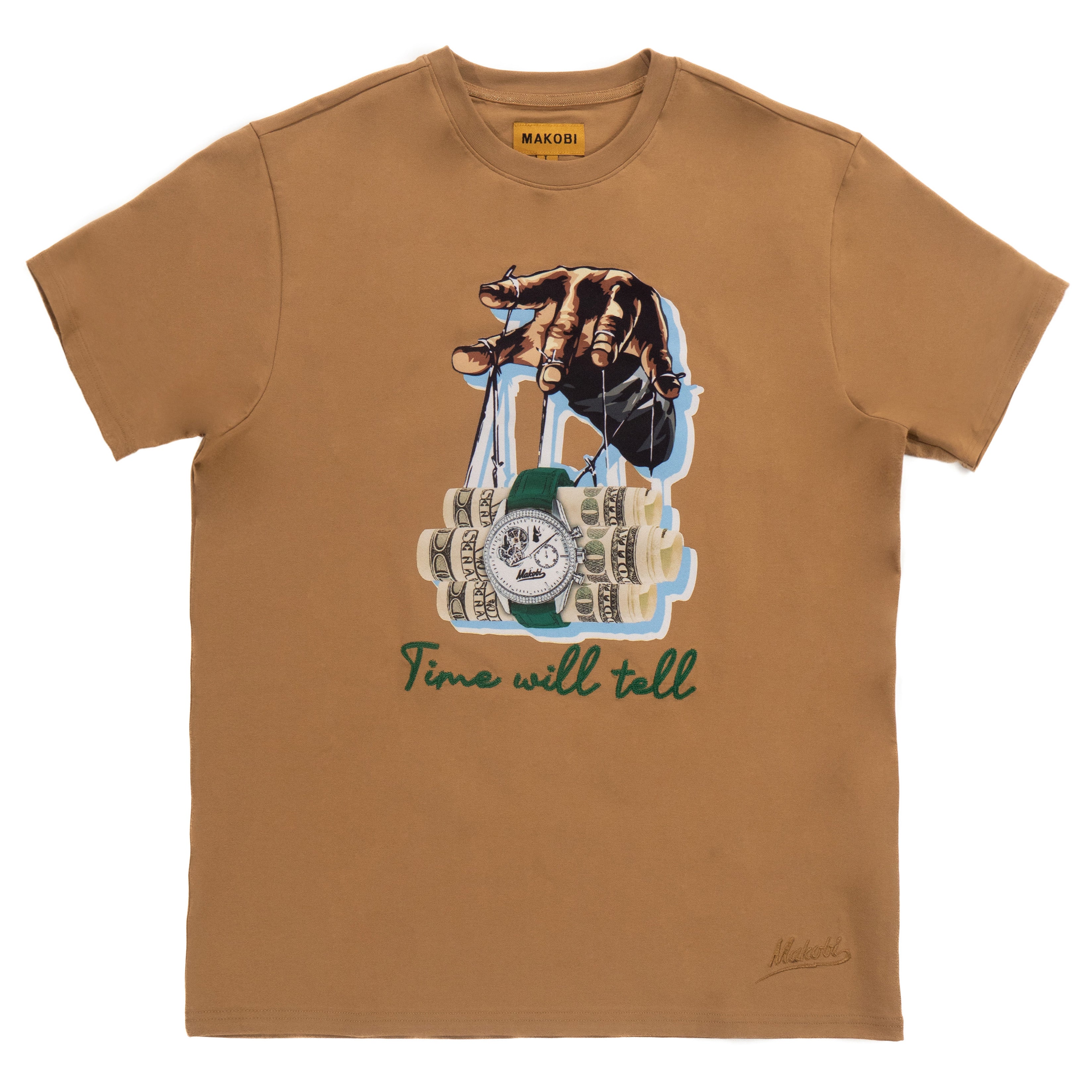 M329 Time Will Tell Tee - Mocha