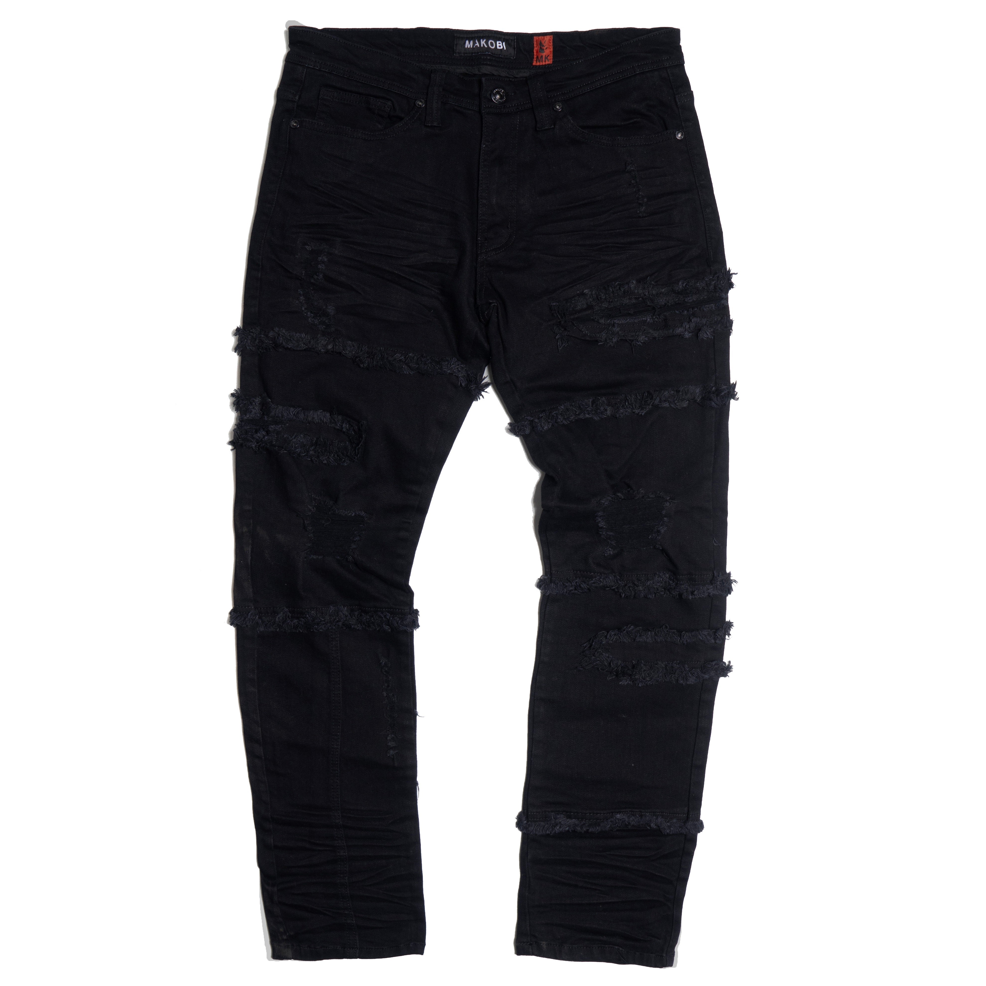 M1912 Bergamo Fray Jeans - Black