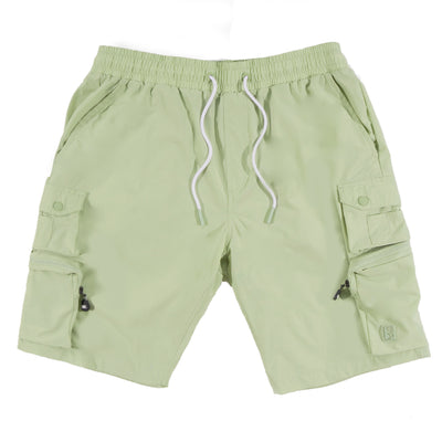 M633 Colton Nylon Spandex Cargo Shorts - Olive