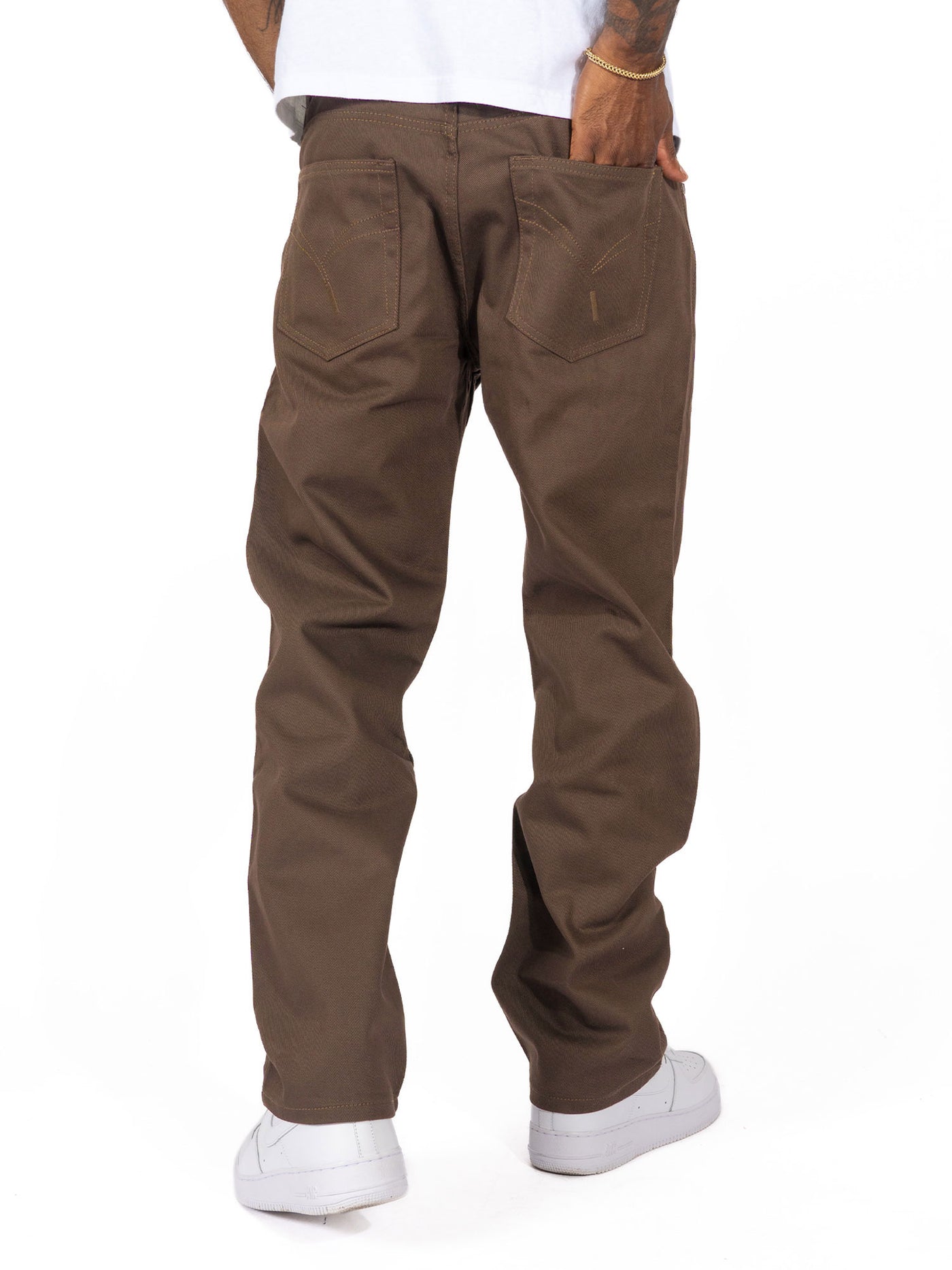 V1761 Veno Twill Denim Jeans - Brown