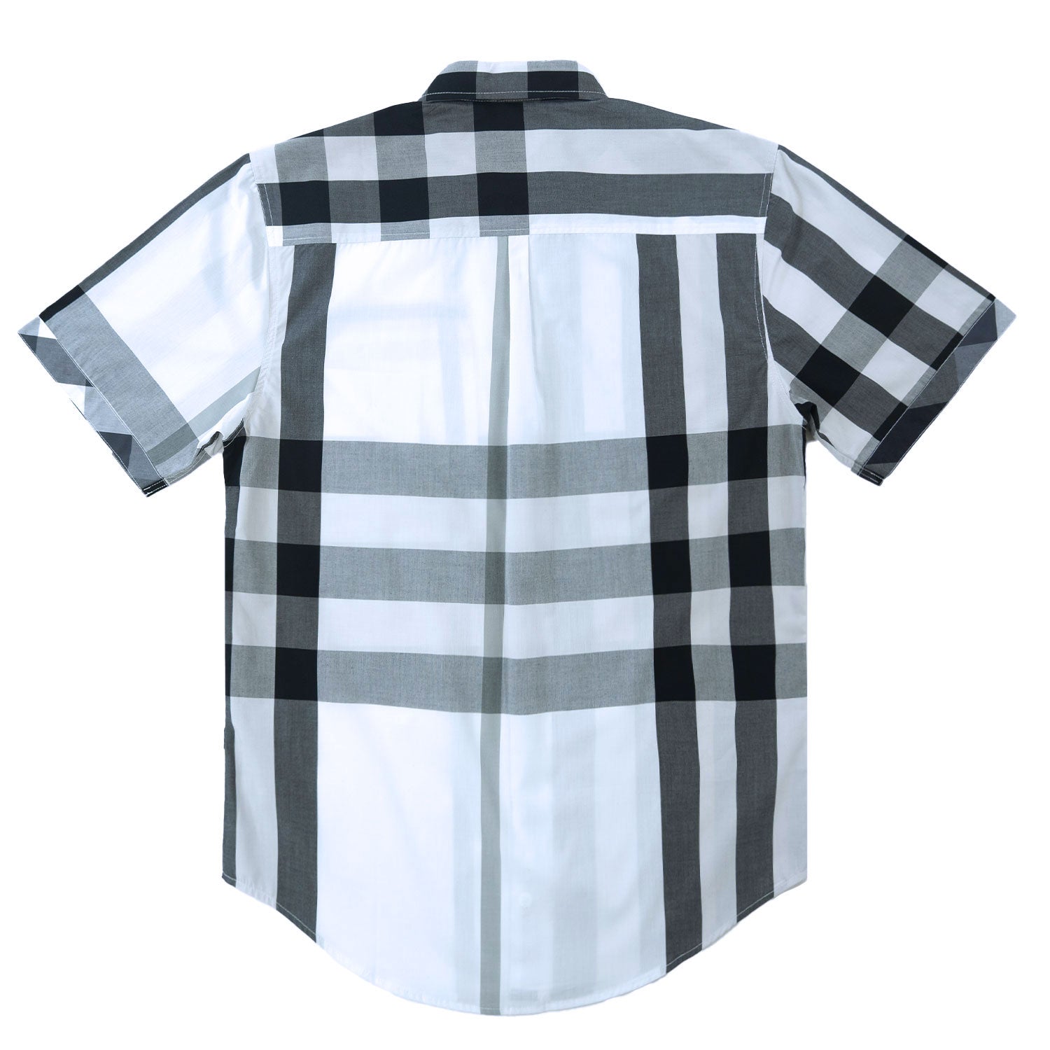 V836 Hugo Plaid Shirt - White