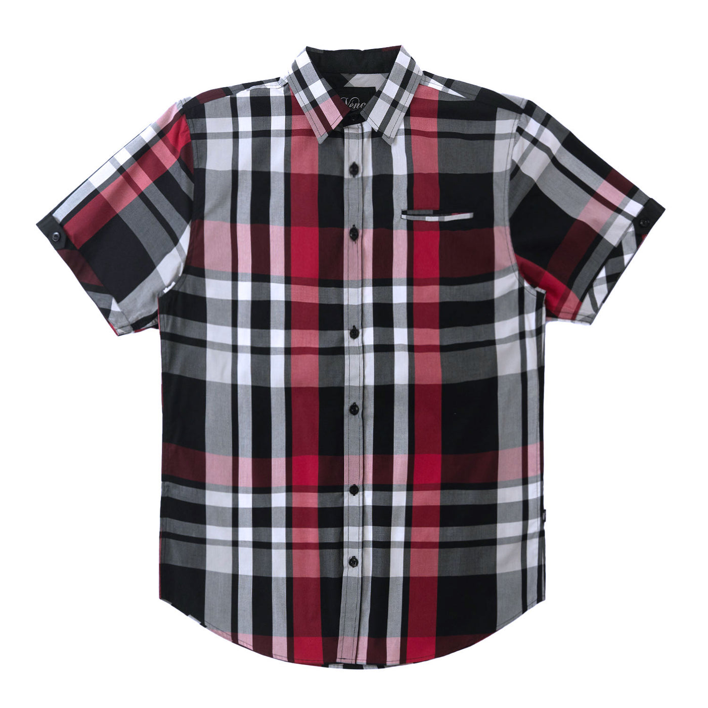 V846 Marco Plaid Shirt - Black