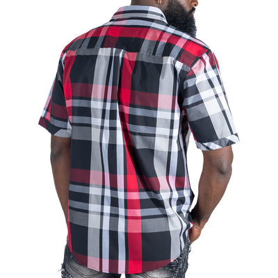 V846 Marco Plaid Shirt - Black