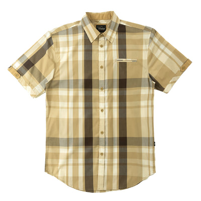 V846 Marco Plaid Shirt - Khaki