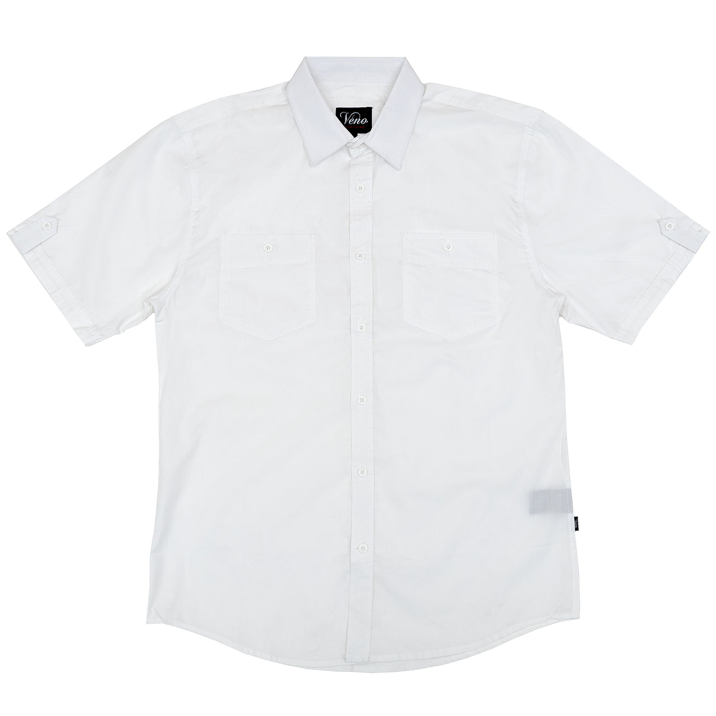 V952 Veno Cotton Button-Down Shirt - White