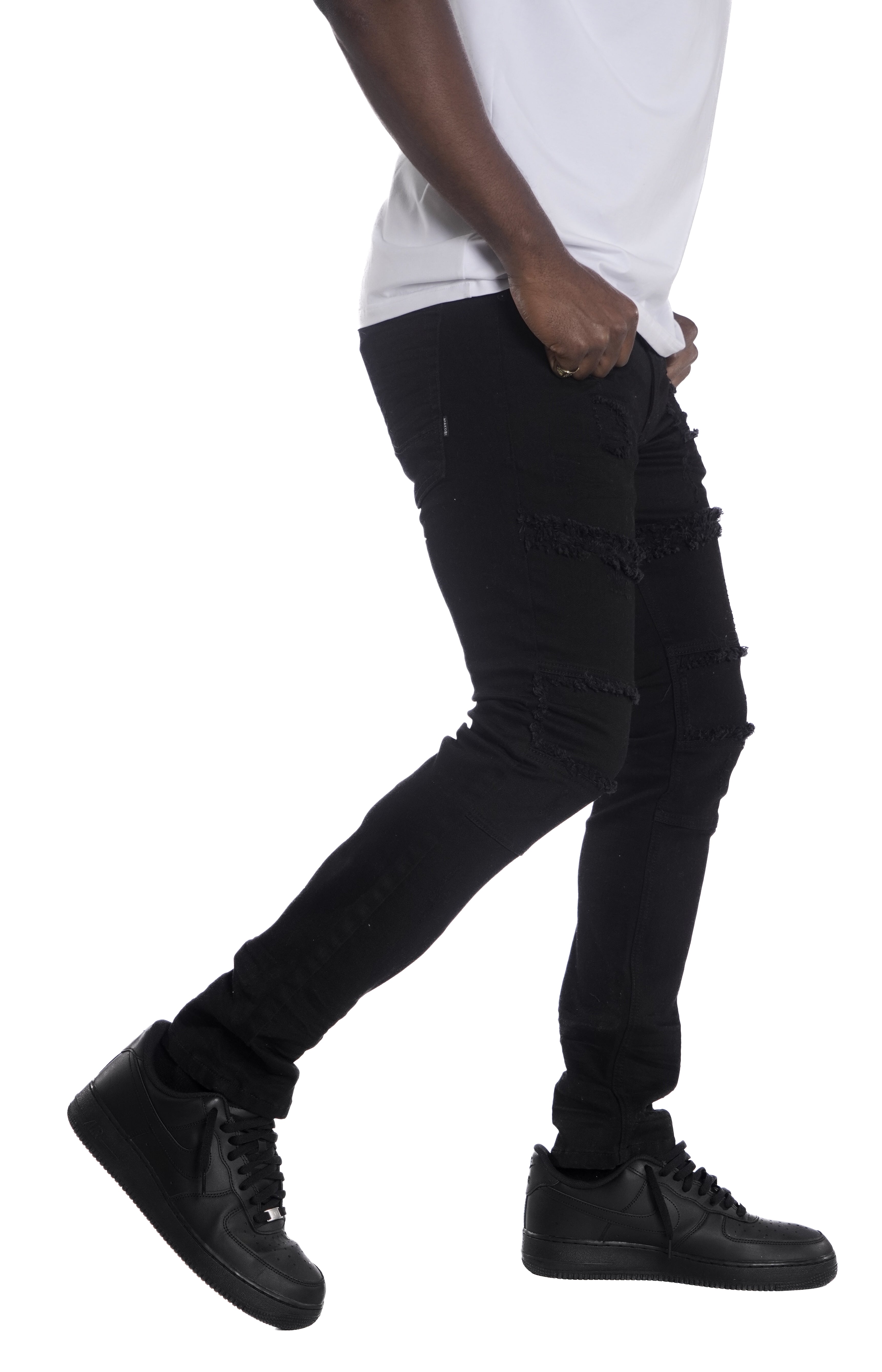 M1967 Makobi David Denimu sokoto - Black / Black