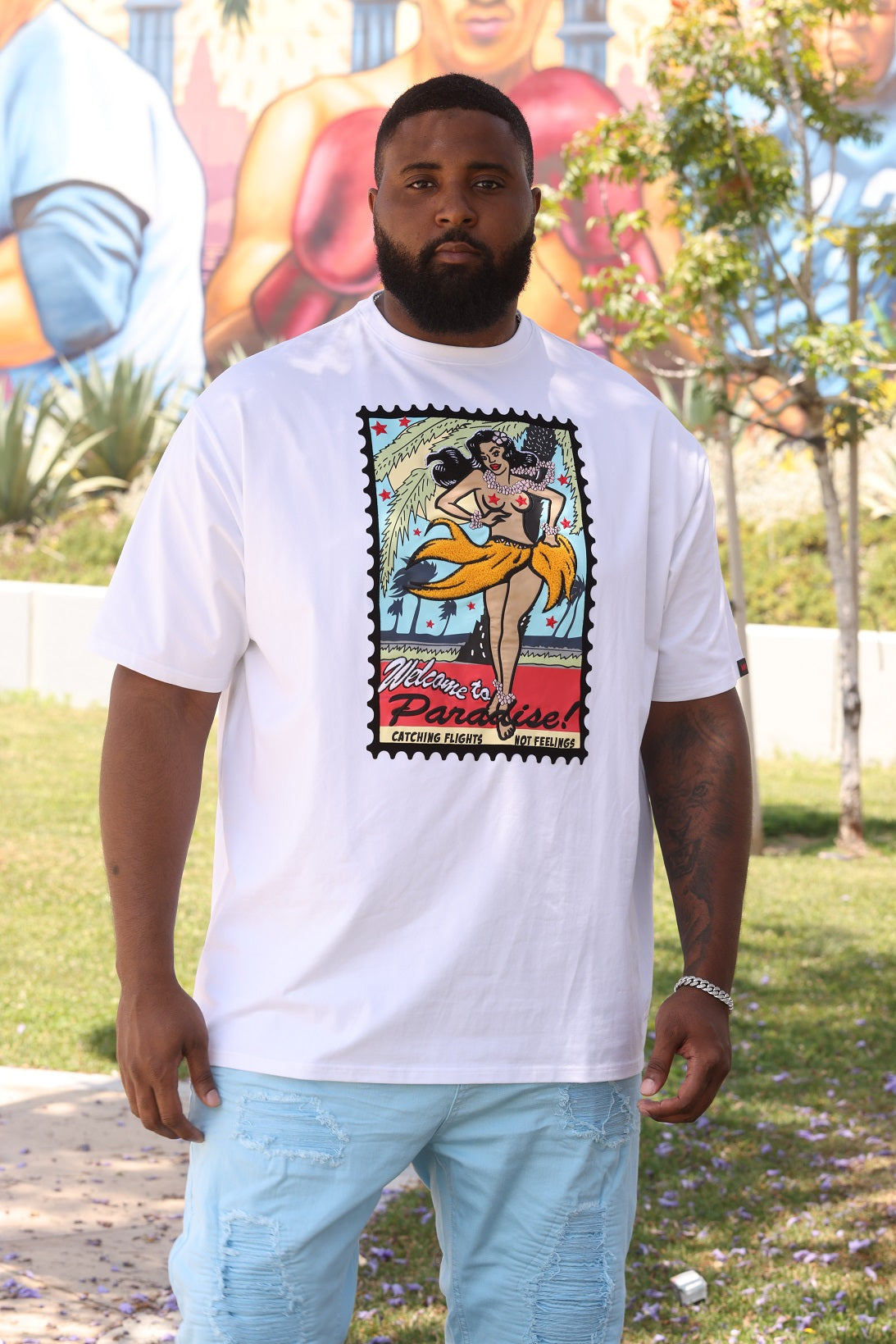 M198 Makobi Paradise Tee - White