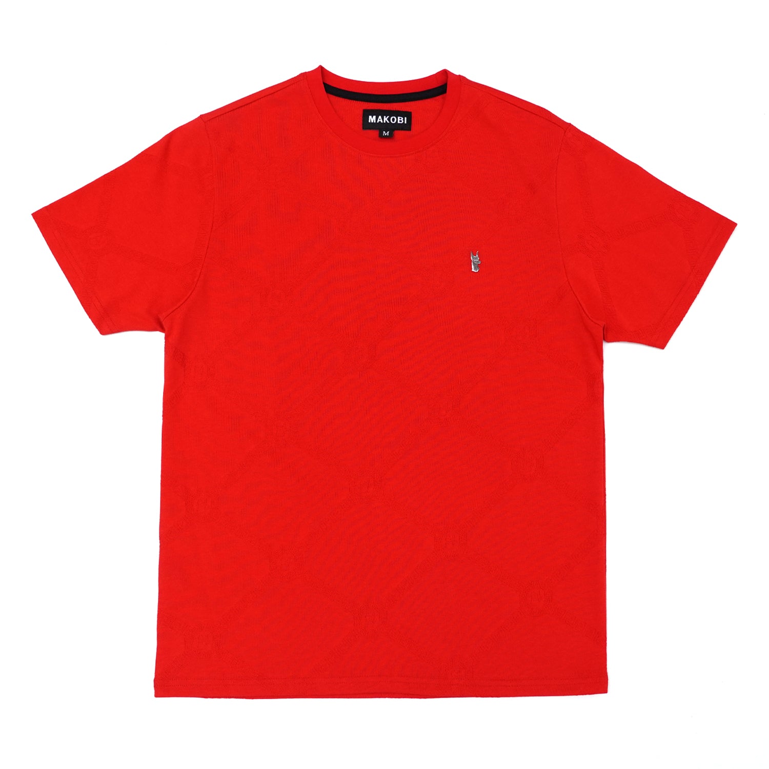 M298 Embossed Knit Tee - Red