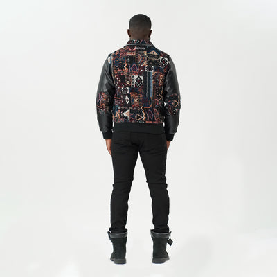 M4349 Gianni Tapestry Jacket - Black