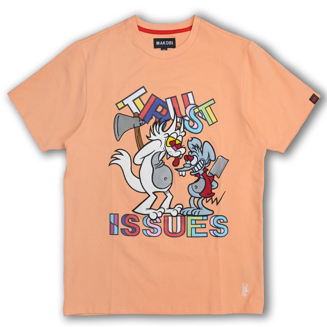 M269 Makobi Trust Issues Tee - Peach