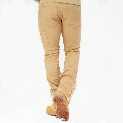 F1915 Angel Tapestry Jeans - Khaki