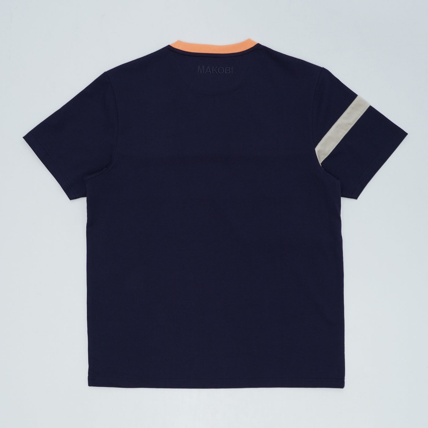 M204 Makobi Contrast Tee w/ velvet - Navy