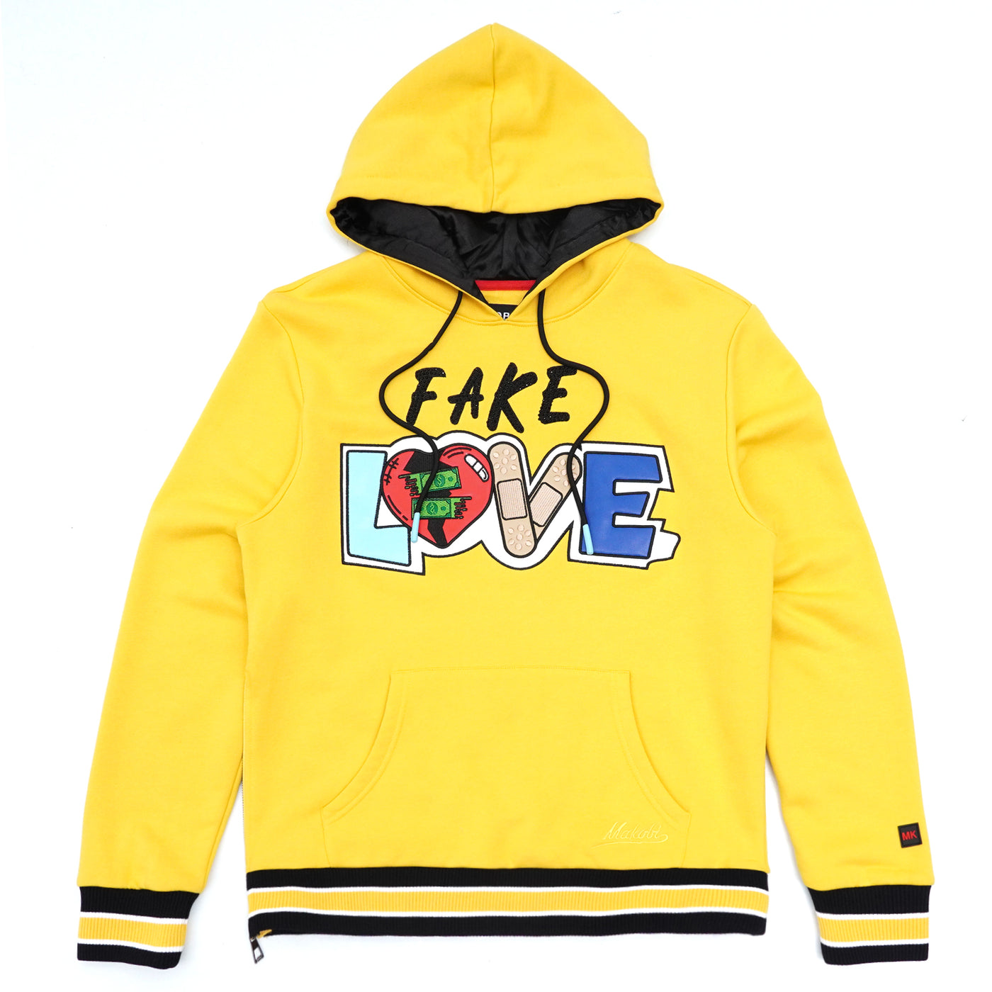 M4760 Fake Love Hoodie - زرد