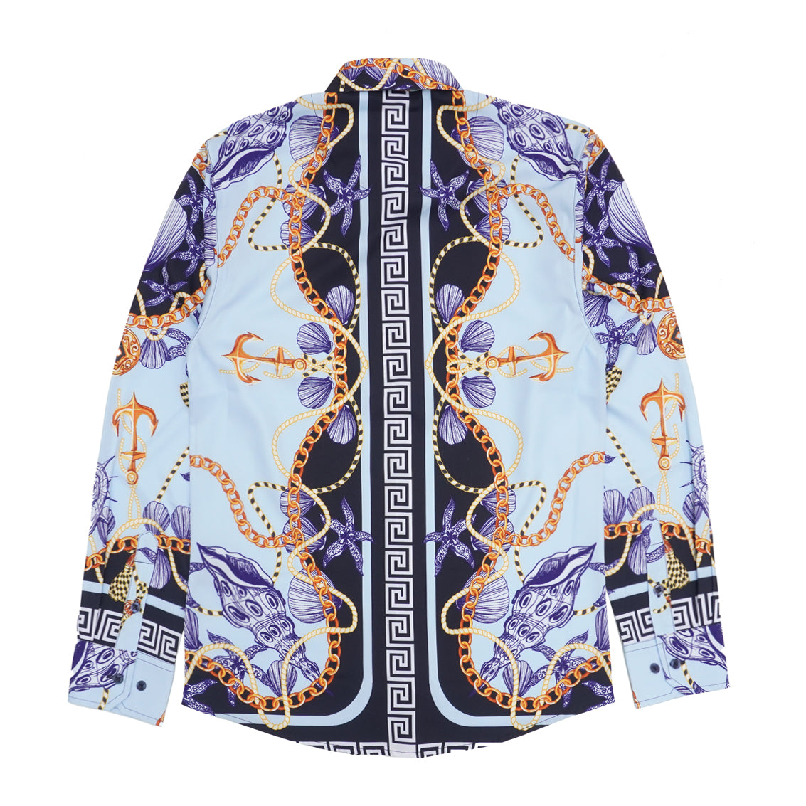 M1833 Capone Printed Shirt - Blue