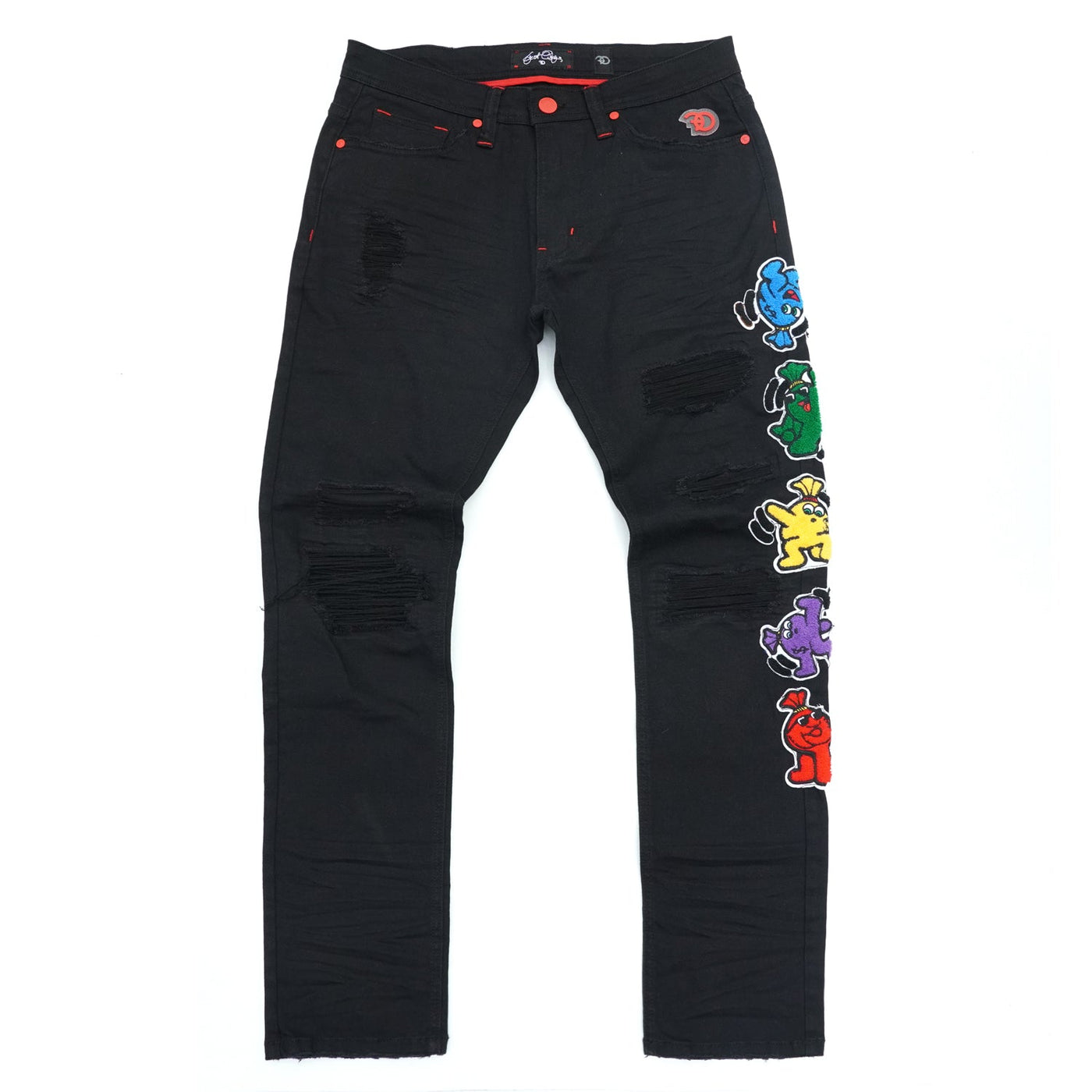 F1750 Frost Money Dance Denim Jeans - Black/Black