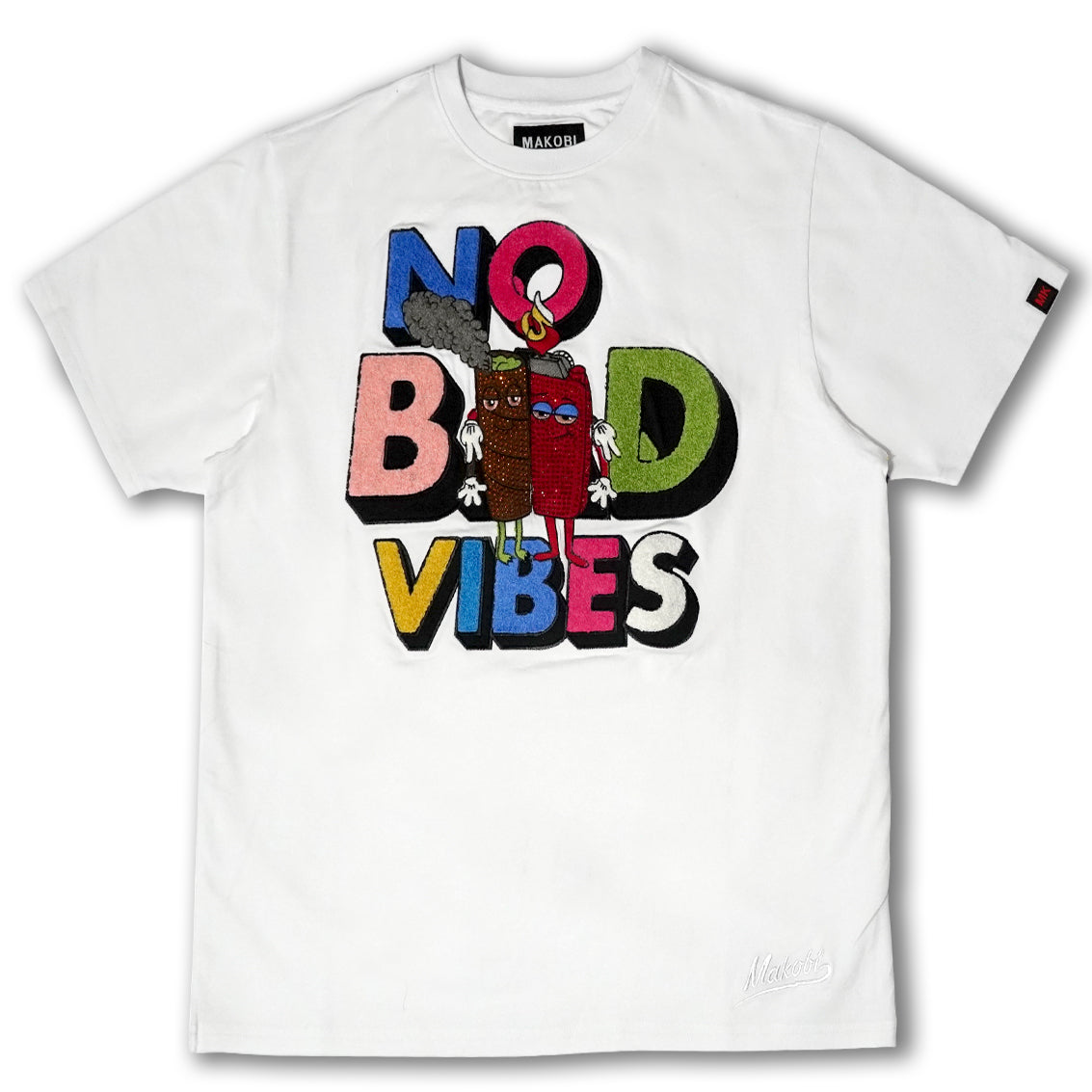 M230 No Bad Vibes Tee - White