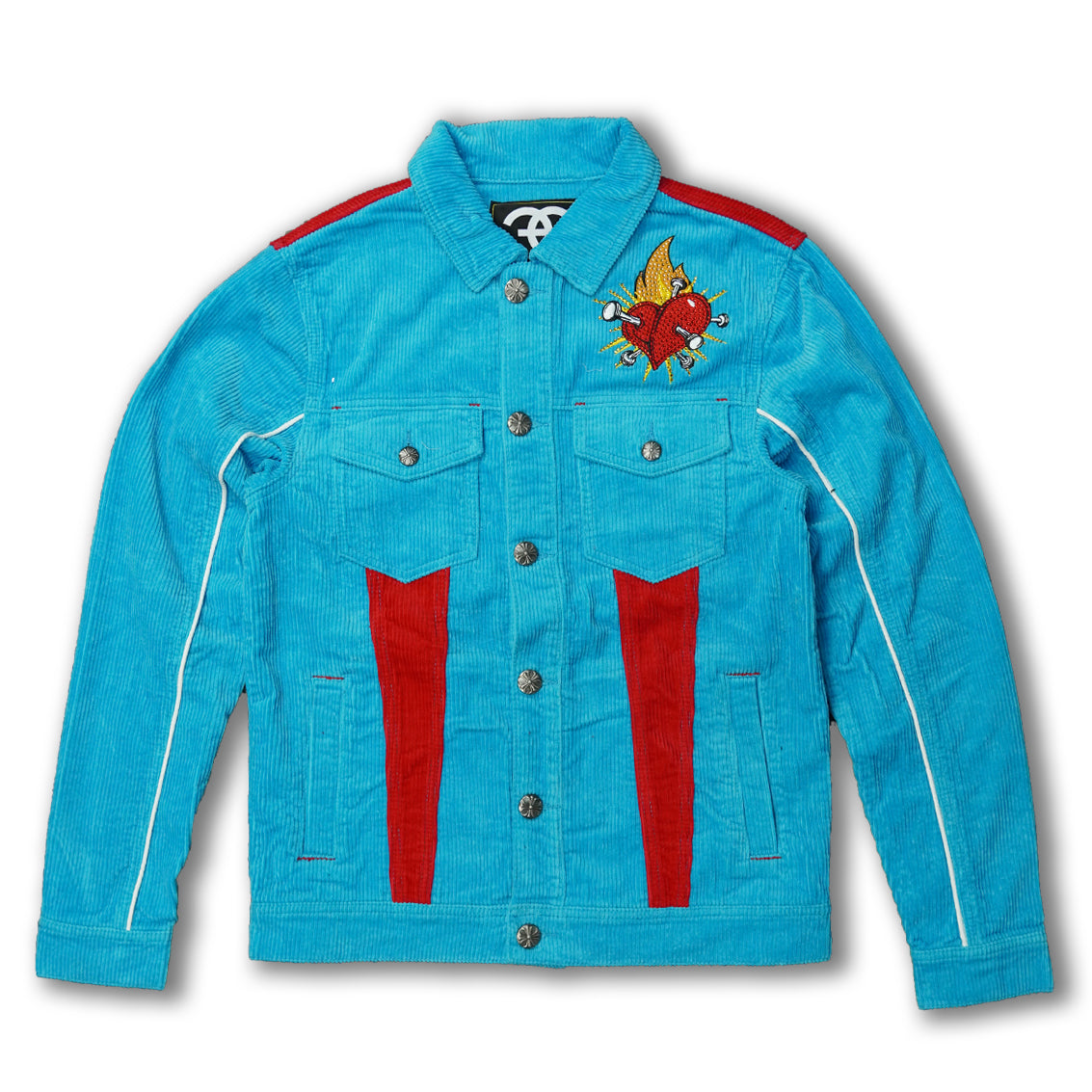 F1045 Frost Eyin Ẹṣẹ Okun Jacket - Blue