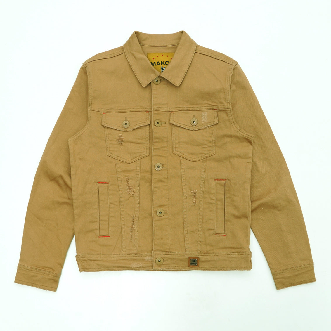 M1026 - Makobi mojuto Denimu jaketi - Khaki